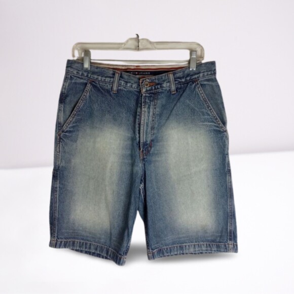 Tommy-hilfiger Men's Blue Jean shorts - Picture 1 of 7